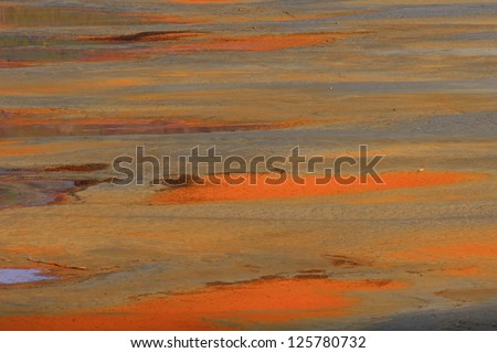 The Geamana lake\'s water polluted by copper mining, Romania