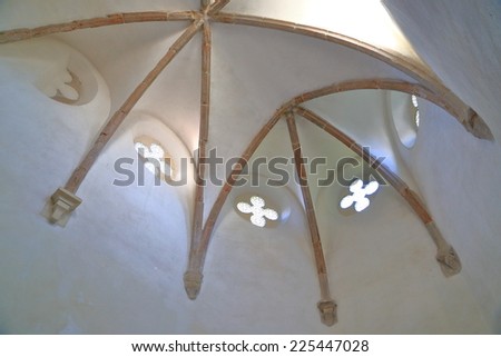 Interior details of Prejmer Fortified Church (listed on UNESCO World Heritage), Romania, October 11, 2014