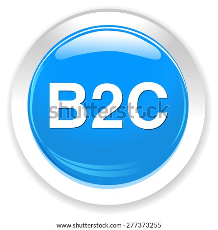 b2c ( business to consumer ) button