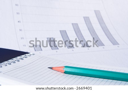 graph pencil paper notebook
