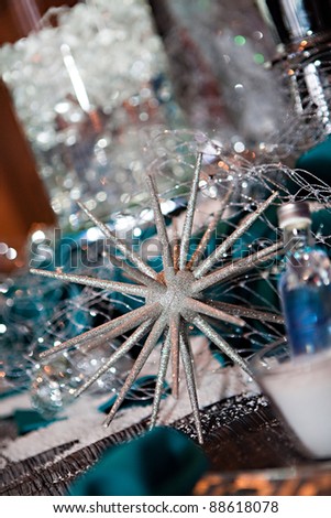 Festive Winter Party Decor for a holiday party