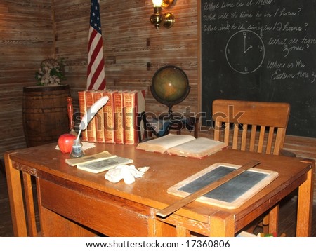 Old Teacher\'s Desk