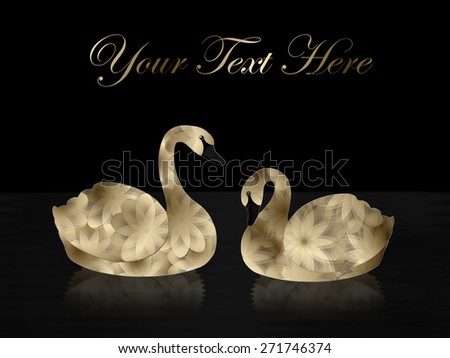 Pair of beautiful gold and black \