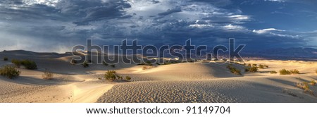 Death Valley after the sand storm