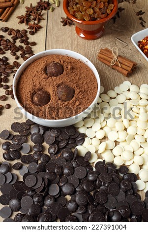 chocolate truffle preparation