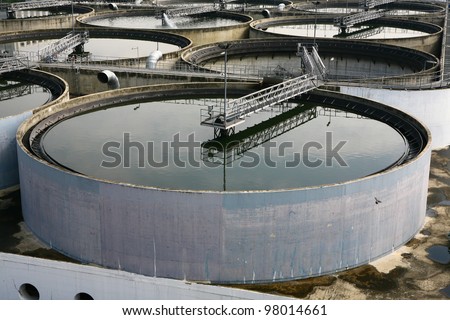 Water treatment plant in Bangkok of Thailand.