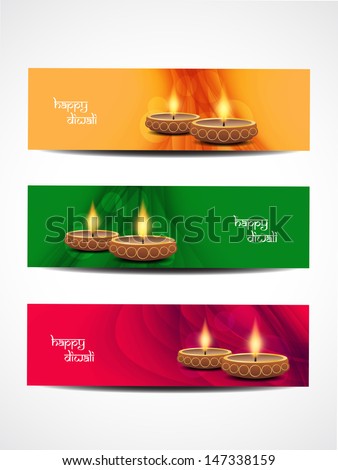 set of abstract vector web header banner designs for diwali set of abstract vector web header banner designs for diwali