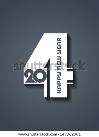 Creative happy new year 2014 design vector illustration Creative happy new year 2014 design vector illustration