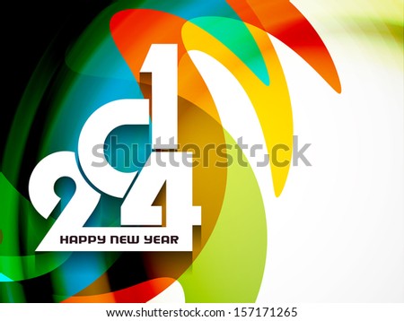 elegant colorful background design for happy new year 2014 vector illustration elegant colorful background design for happy new year 2014 vector illustration