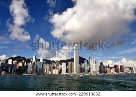 HONG KONG- MAY 30,2013:The Causeway Bay Skyscrapers :Causeway Bay is a heavily built-up area of Hong Kong, located on Hong Kong IslandHong Kong.