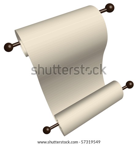 blank scroll paper. style lank paper scroll