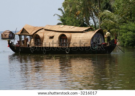 houseboats in kerala. Houseboat on Kerala