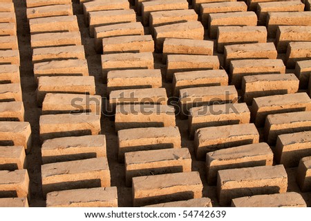 Bricks in Indian brick-works