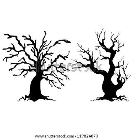 Tree Silhouettes. Vector Illustration. - 119824870 : Shutterstock