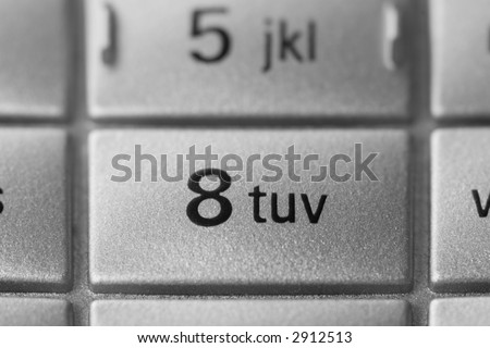 Keypad of a cell phone