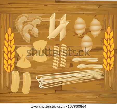 axis with wheat pasta
