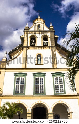 Sao Paulo, Brazil, August 08, 2012. Facade of Monastery of Light and Museum of Sacred Art in downtown Sao Paulo