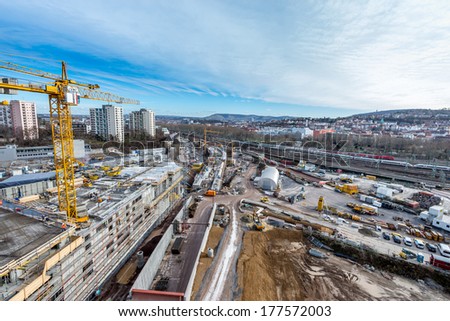 Large construction site