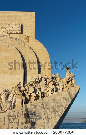 Monument to the Discoveries , historical memorial in  Lisbon