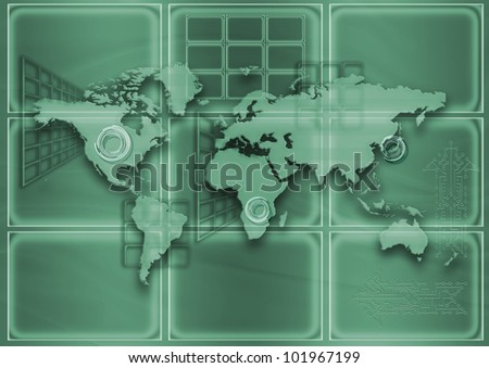 Background with a structure of an circuit board