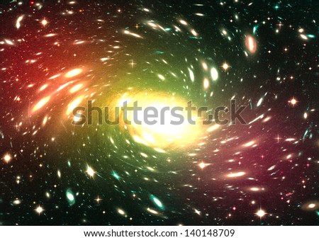 Small part of an infinite star field of space in the Universe