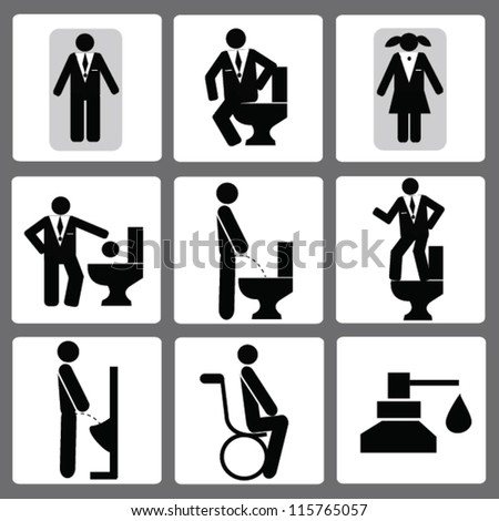 Bathroom Man Icon