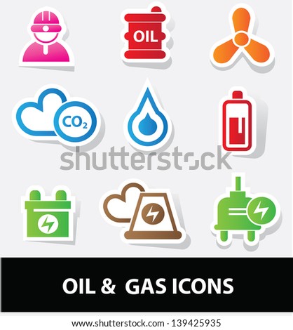 Energy icons vector Energy icons vector