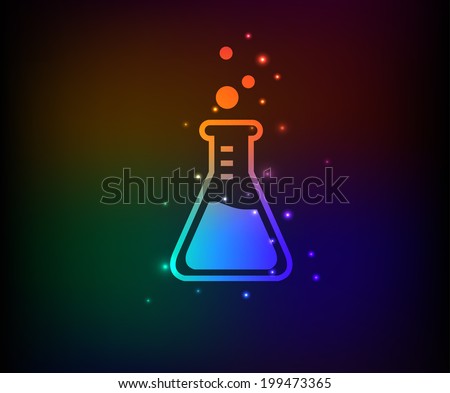 Science symbol Rainbow vector Science symbol Rainbow vector
