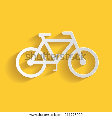 Bicycle symbol clean vector Bicycle symbol clean vector