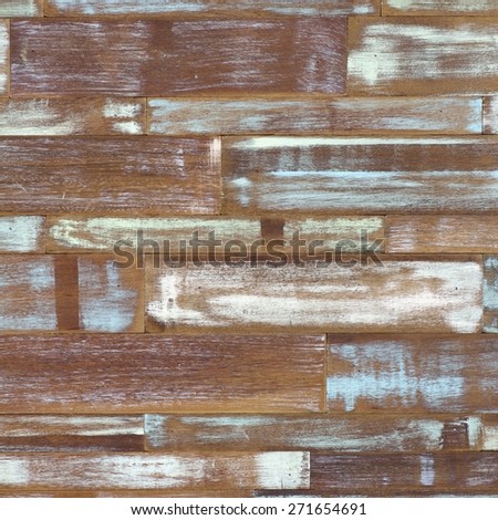 detail of abstract art color wood wall white blue green