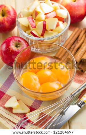 Eggs and apples