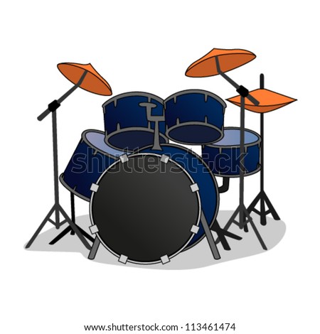 cartoon drum set