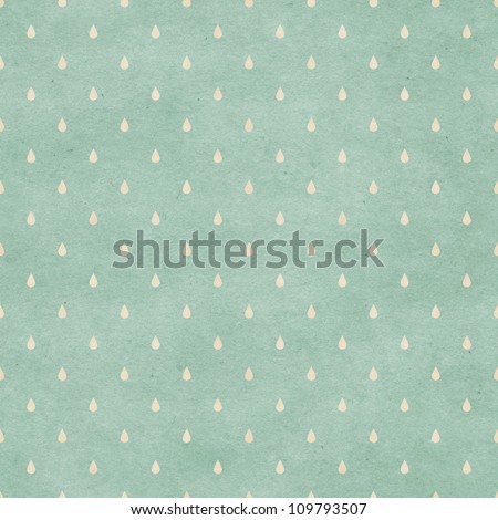 Seamless raindrops pattern on paper texture