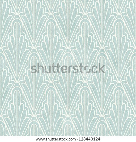 Seamless vintage wallpaper pattern on paper texture. Stencil background.