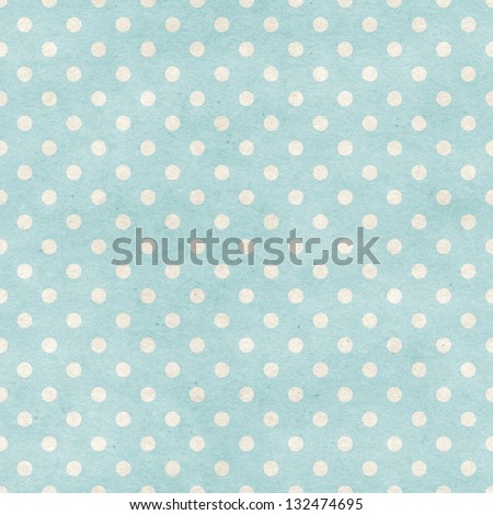 Seamless Polka Dots Patten On Paper Texture. Basic Shapes Backgrounds Collection