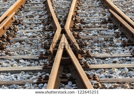 Train line crossing