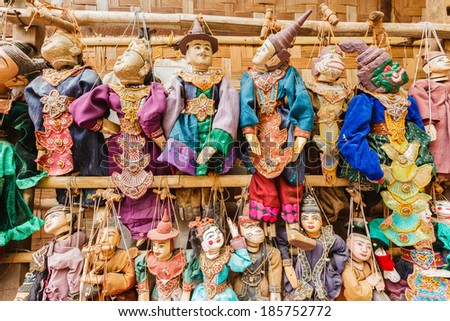 Puppet Myanmar tradition dolls Puppet Myanmar tradition dolls