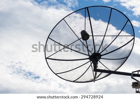 satellite communication disk