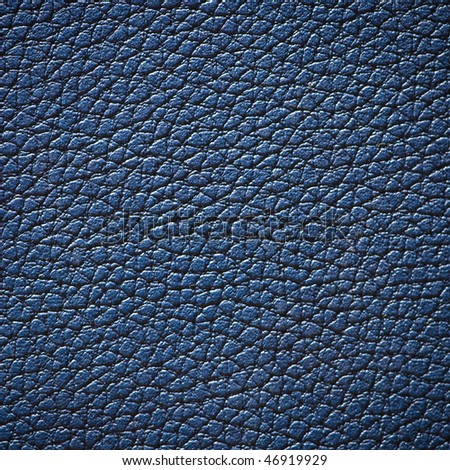 Blue textured leather surface