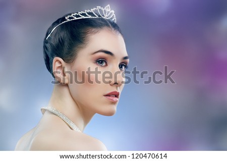 snow Queen with a crown