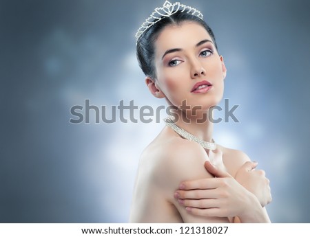 snow Queen with a crown
