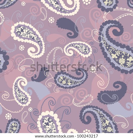 Light Pink Paisley