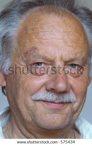 old man smiling