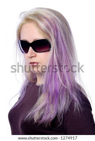 pretty girls with pretty hair. stock photo : pretty girl with