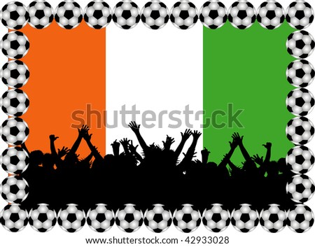 Soccer fans Ivory Coast
