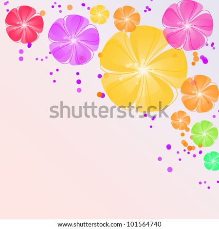 Colorful Flower abstract background
