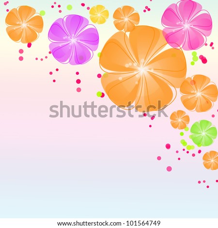 Summer Flower abstract background
