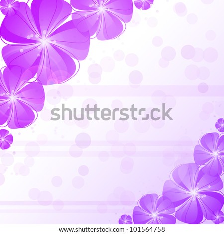 Purple Flower abstract background