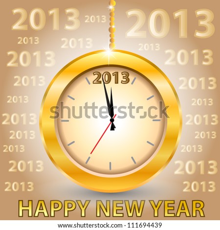 Christmas Countdown on 2013 Happy New Year Card  Countdown Clock  Merry Christmas And Happy