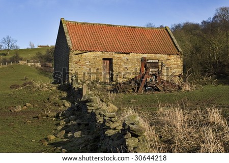 Old farm building on the north Yorkshire moors